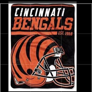 Cincinnati Bengals Blanket Super Plush Throw NEW